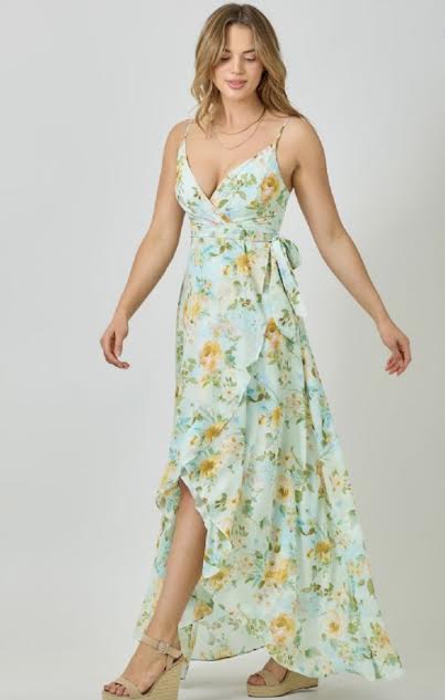 The Meghan Wrap High Low Dress