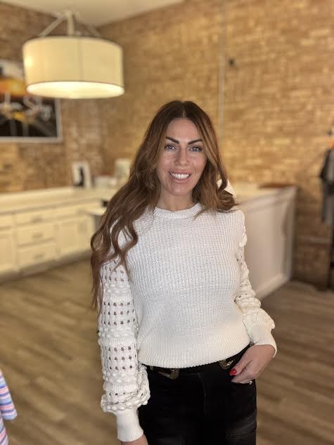 Louisa Detailed Sleeve Sweater
