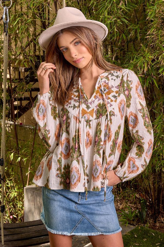 Charlotte Embroidered Top