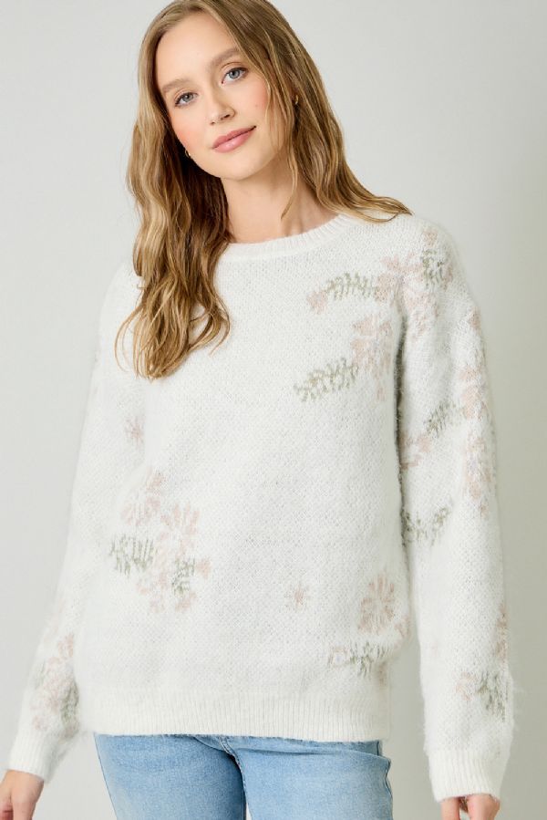 Floral Pullover Knit