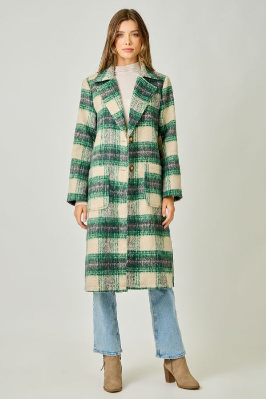 Plaid Long Coat