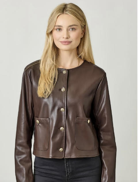 Hannah Pleather Jacket