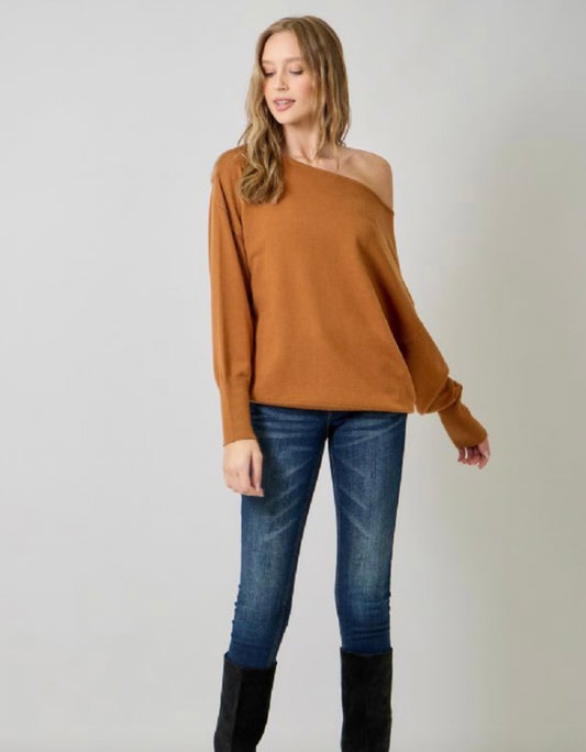 Casual Off The Shoulder Knit