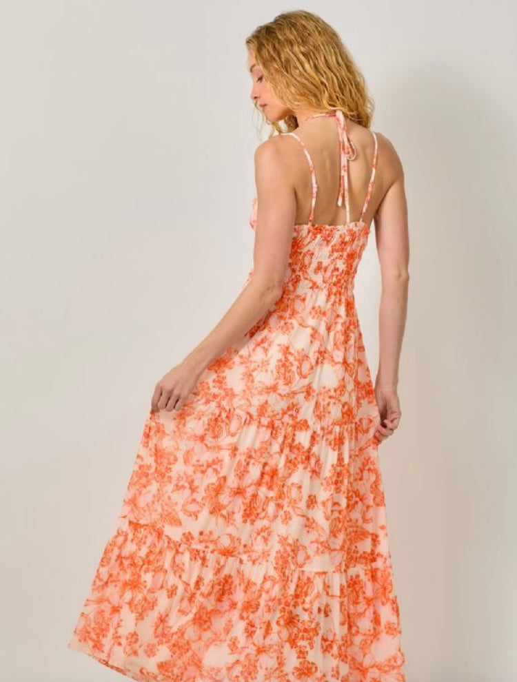 Georgia Maxi Floral Print Dress
