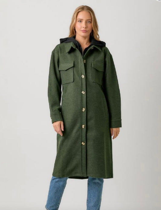 Hooded Peacoat
