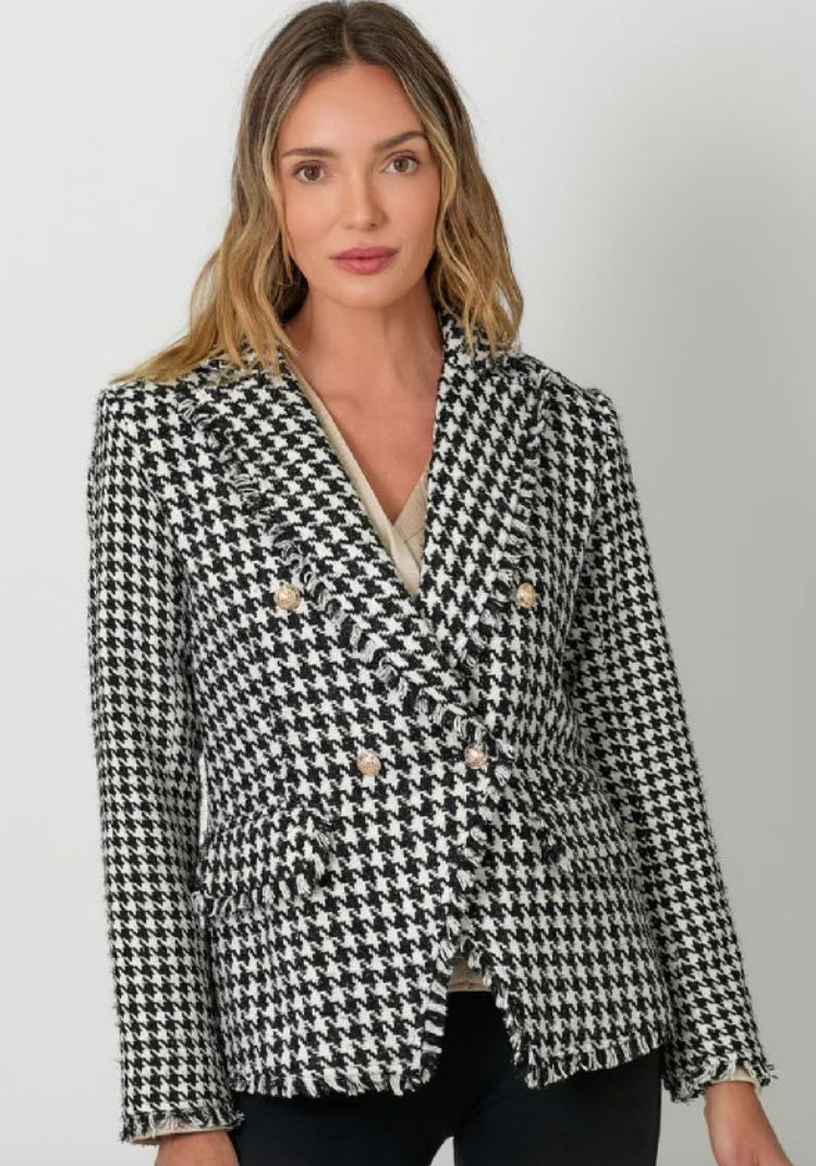 Charlotte Gingham Tweed Blazer