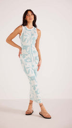 MinkPink Lacy Intarsia Knit Midi Dress