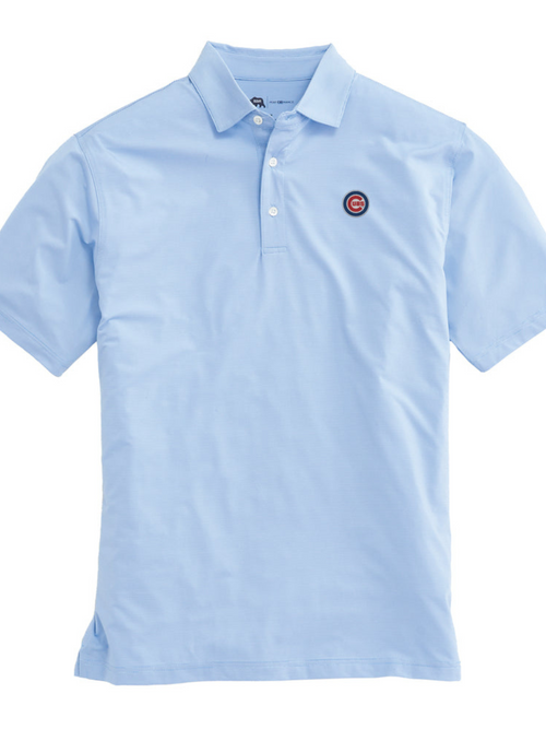 Onward Reserve Chicago Cubs Hairline Strip Performance Polo