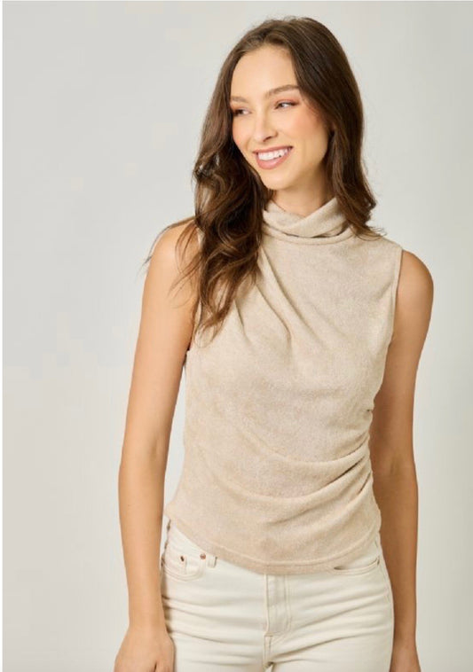 Sofia Sleeveless Shimmer Top