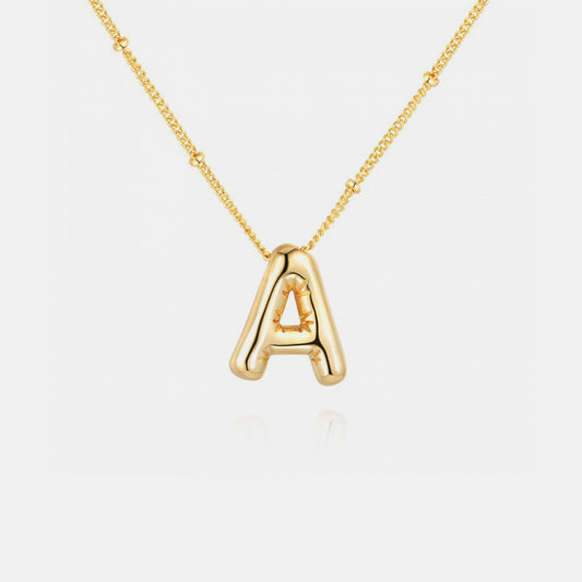 Letter Pendant Necklace