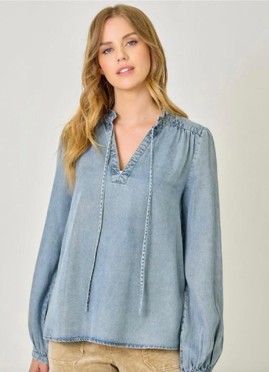 Daisy Denim Blouse