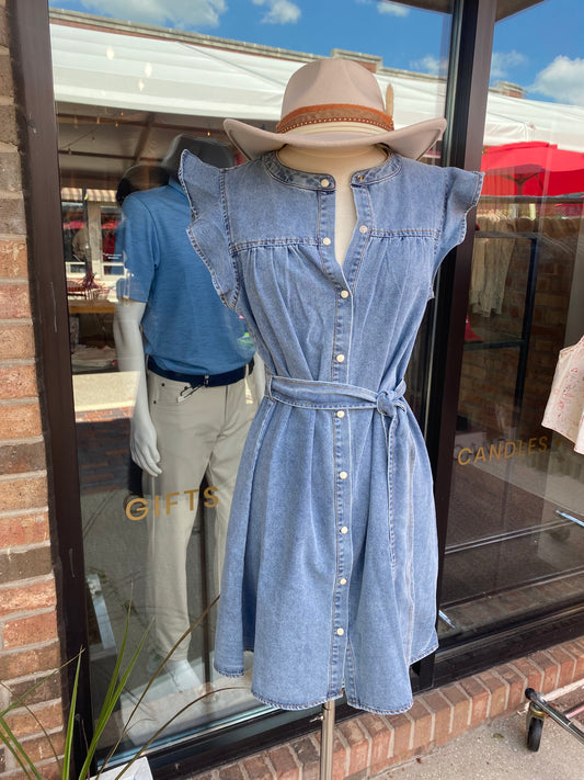 Hannah Denim Romper